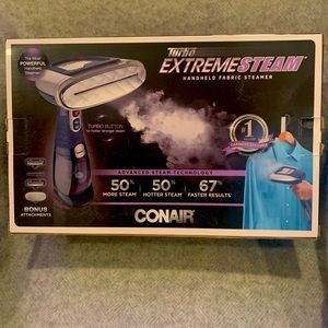 NWT CONAIR Turbo Extremesteam Fabric Steamer